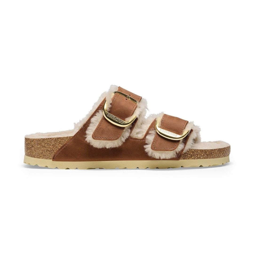 Arizona Big Buckle Shearling Oiled Leather