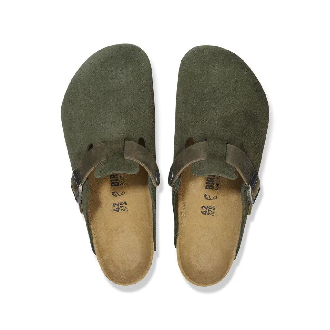 Bikrkenstock Boston BS Mixed Leather - Thyme