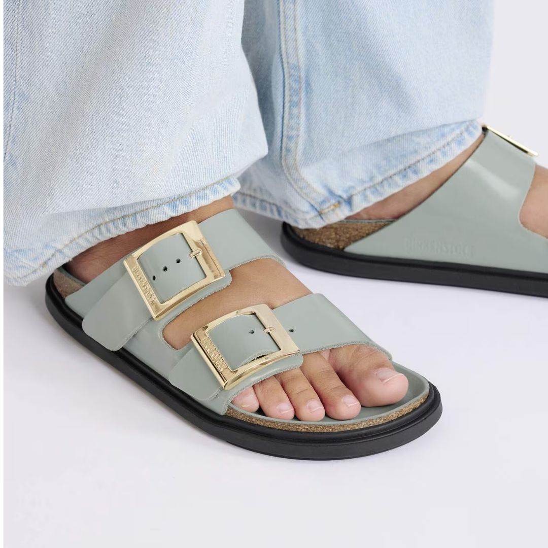 Arizona Droplet Buckle Natural Leather Patent