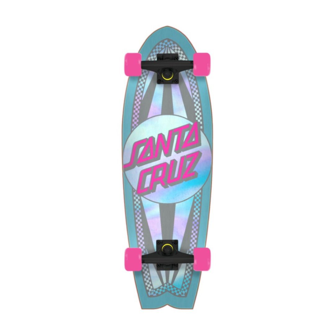 Prismatic Dot Shark 8.8" x 27" Cruzer Skateboard