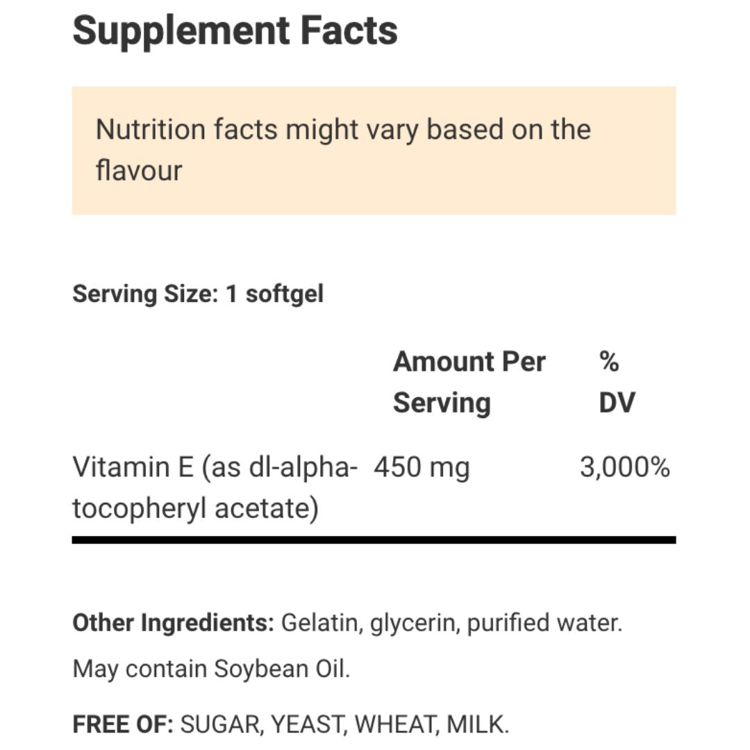 Vitamin E 1000I.U. 30 Soft Gels