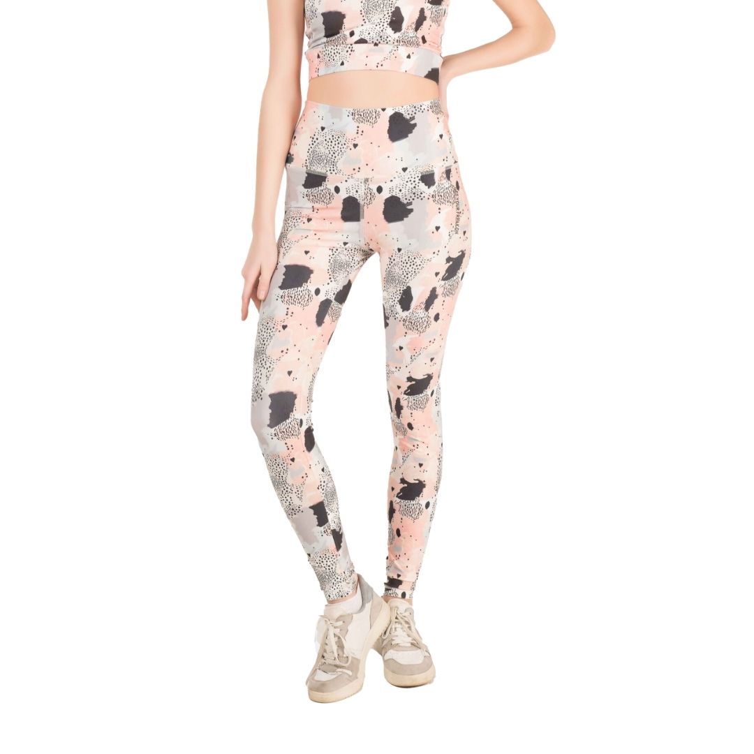 High Waisted Camo Printed Leggings
