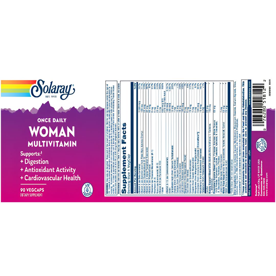 Once Daily Woman Multivitamin VegCaps - 90 Capsules