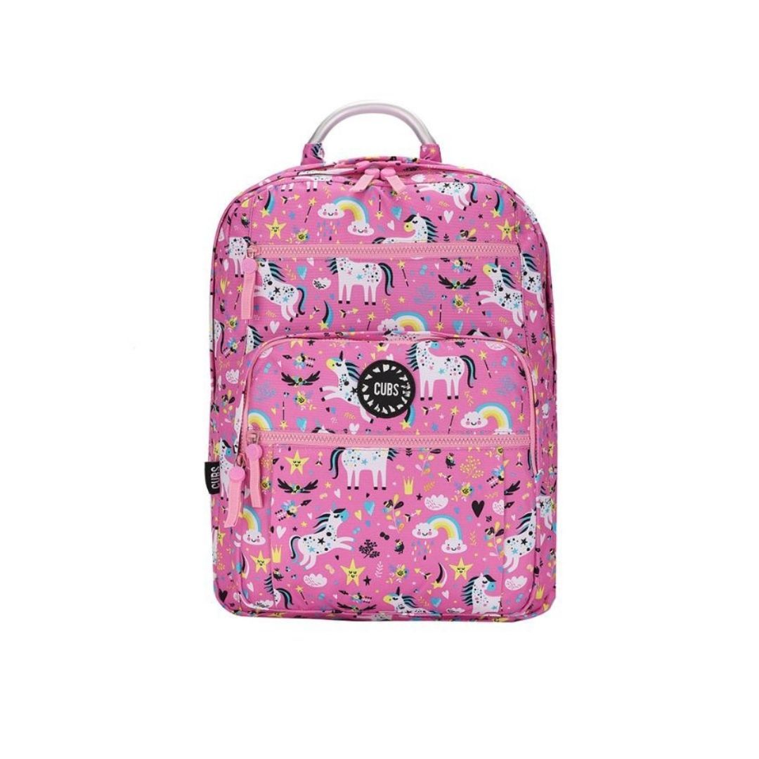 Senior Student Cute Pink Unicorn Backpack