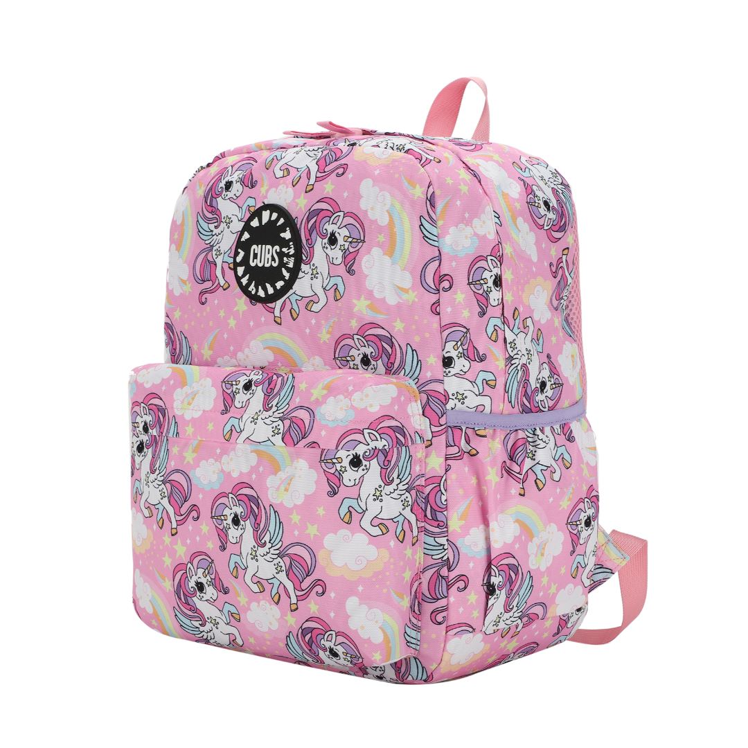Baby Pink Unicorn & Rainbows Backpack
