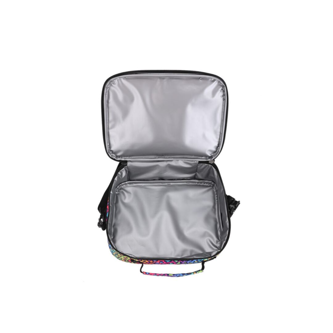 شنطة ظهر جونيور ستيودينت مع لانش باج رينبو ليوبارد