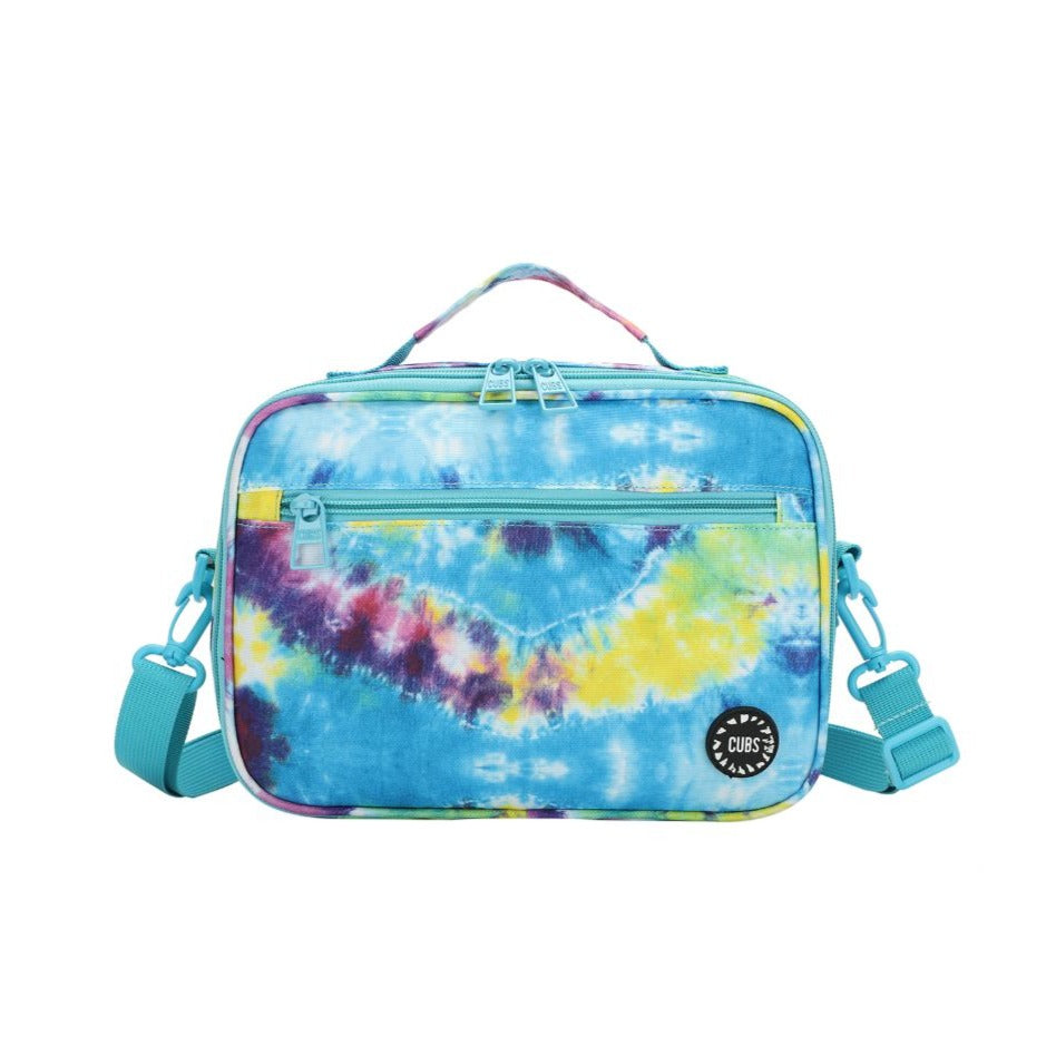 Tie Dye Purple & Turqoise Lunch Bag