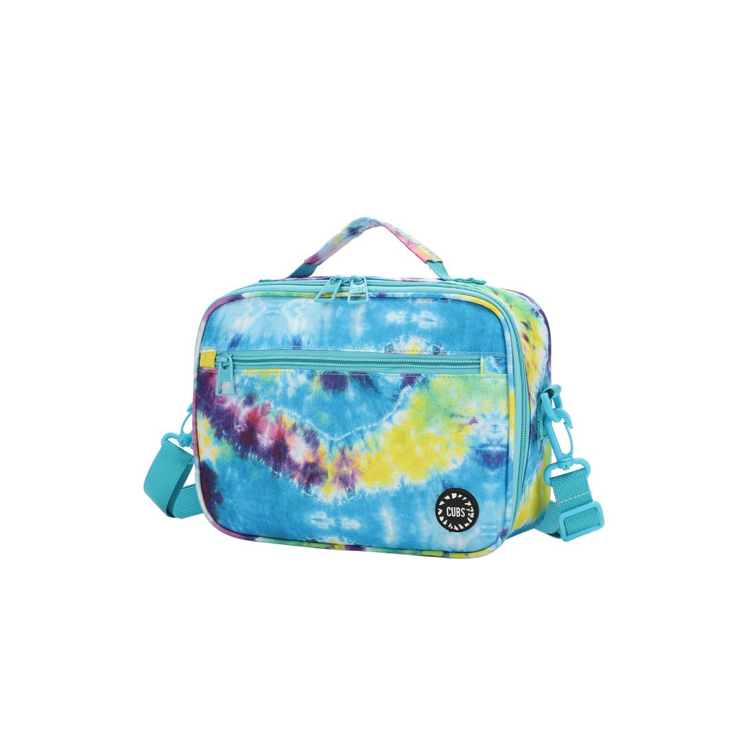 Tie Dye Purple & Turqoise Lunch Bag