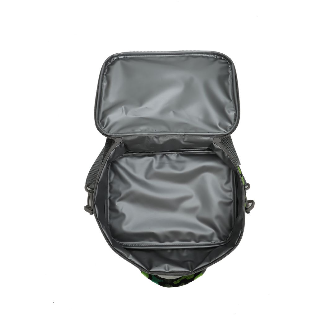 Neon Green Camo Lunch Bag
