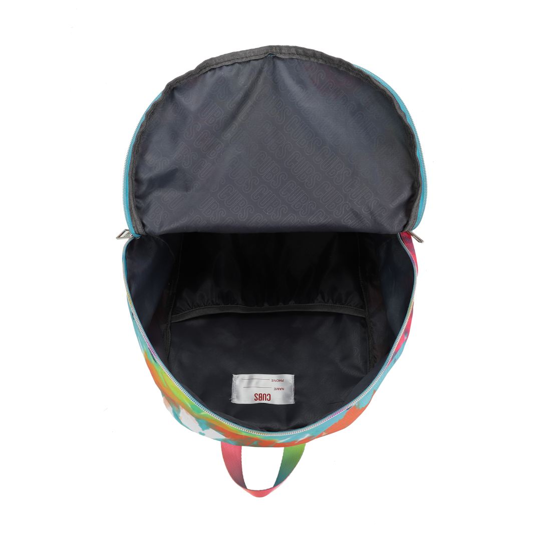 شنطة ظهر بتصميم تاي داي اخضر واصفر