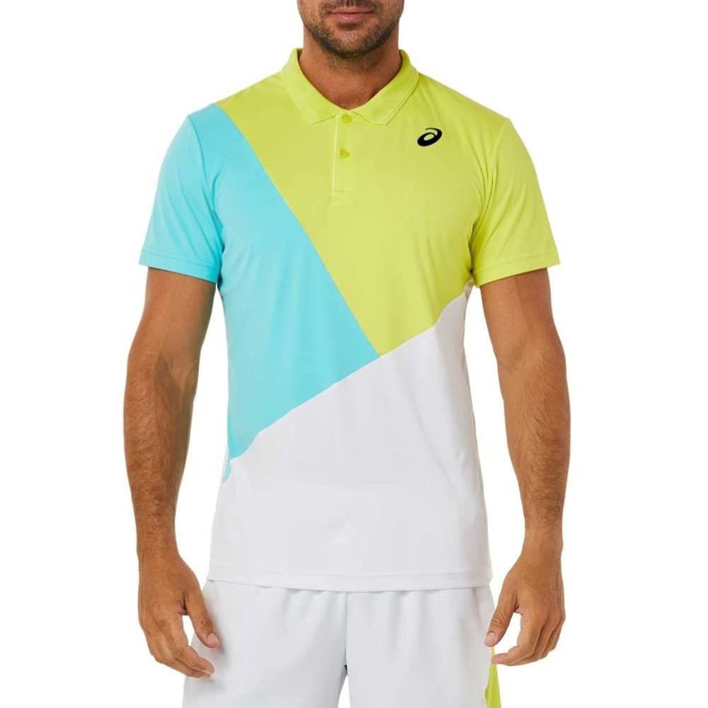 Men Court Color Block Polo-Shirt