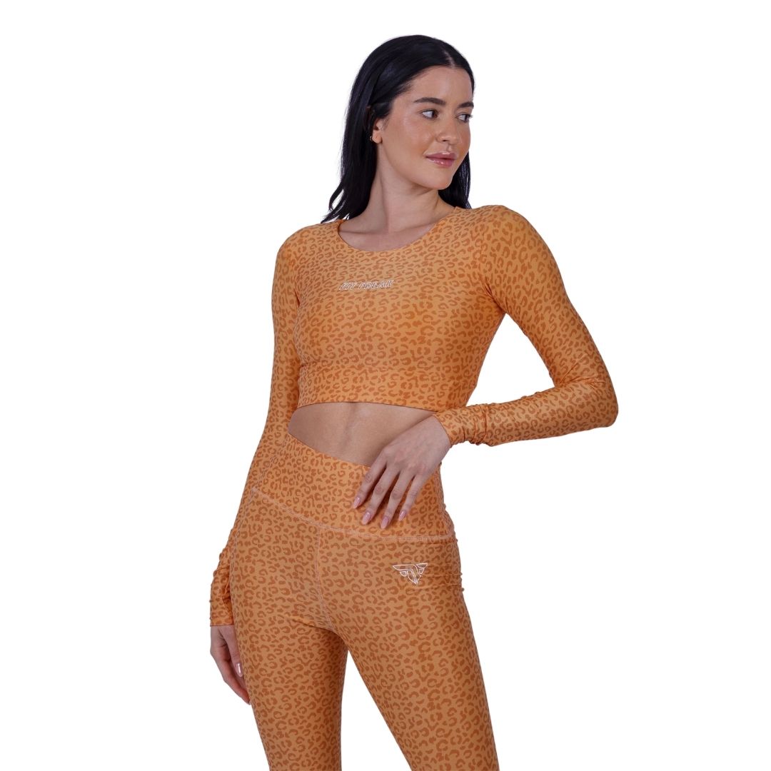 تيشيرت ليوبارد بأكمام طويلة