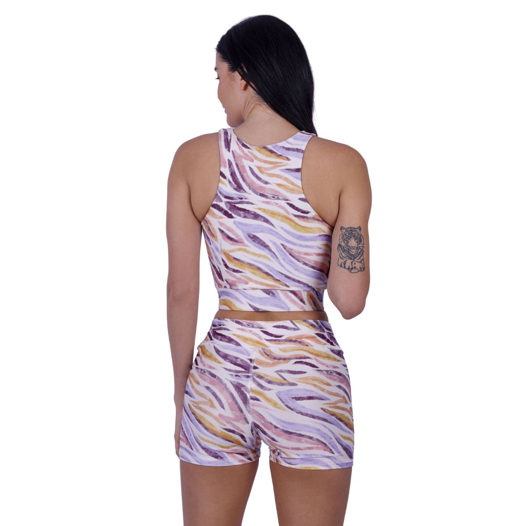 Colorful Stripes Printed Shorts