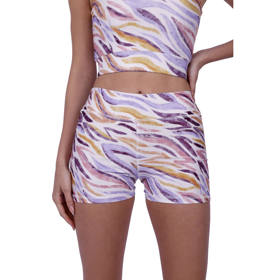 Colorful Stripes Printed Shorts