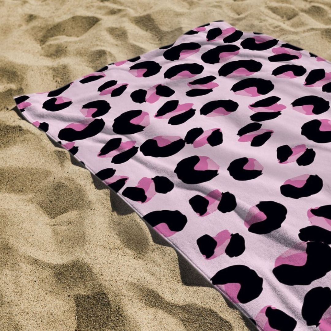 Printed Terry Microfiber Beach Towel