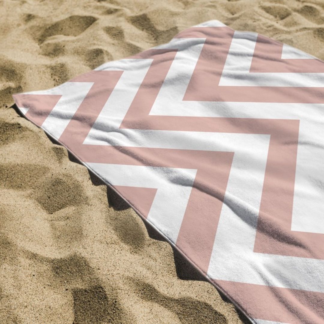 Printed Terry Microfiber Beach Towel