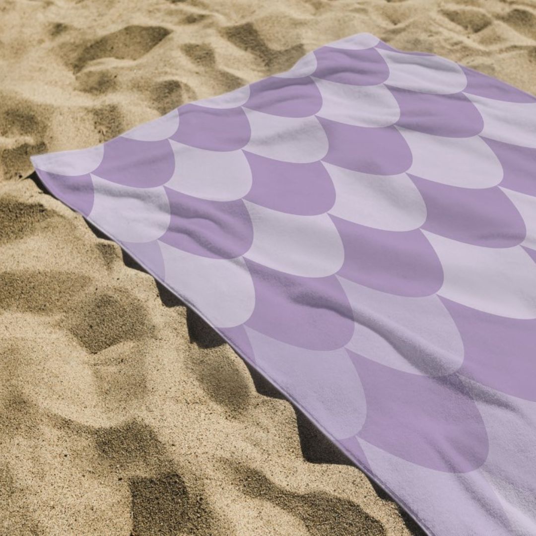 Printed Terry Microfiber Beach Towel