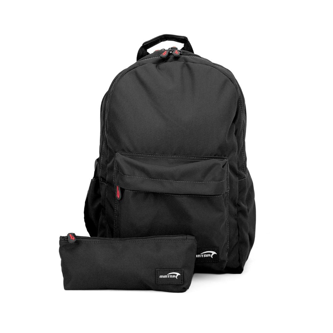 Day Pack 3 Pocket with Laptop Pocket and Pencil Case - 600D