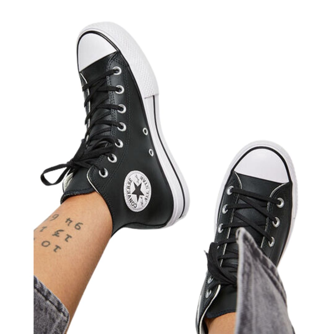 حذاء سي تي اول ستار لايف بلاتفورم جلد