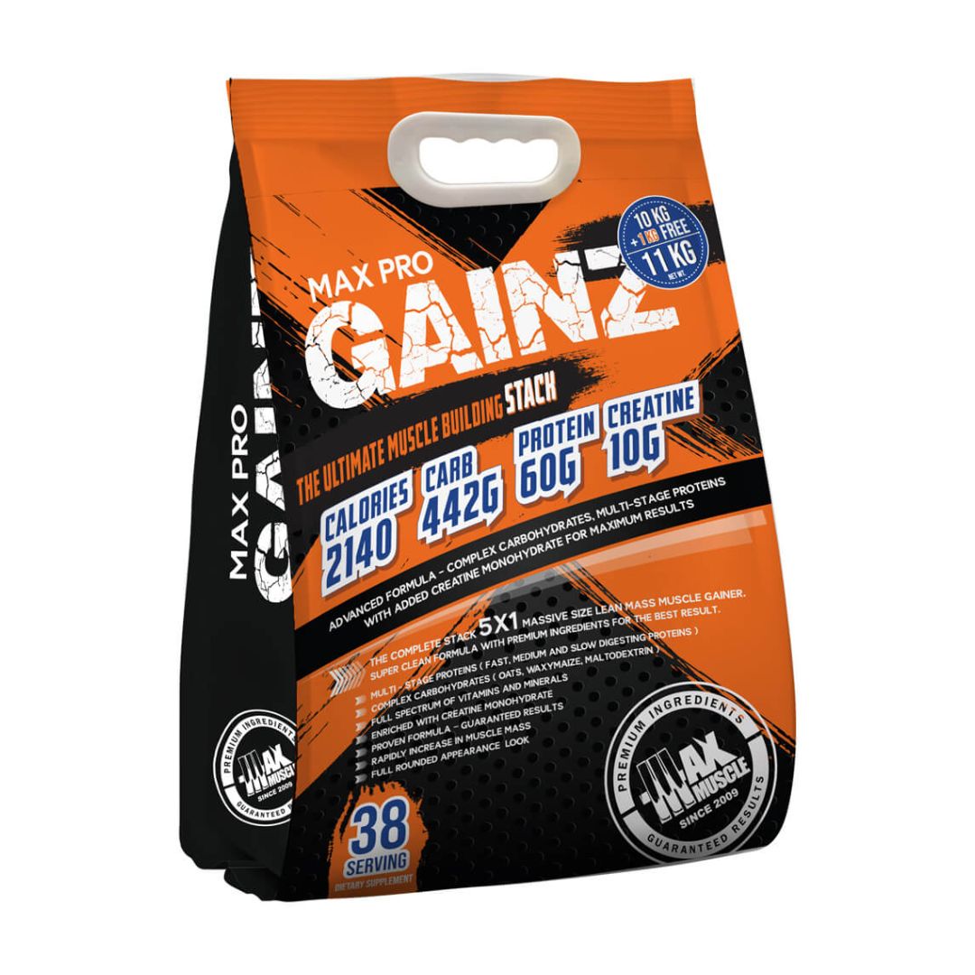 Max Muscle Max Pro Gainz-38Serv.-11Kg -Chocolate