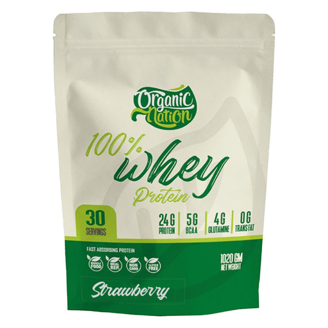 100% Whey Protein 30Serv-1020g-Strawberry