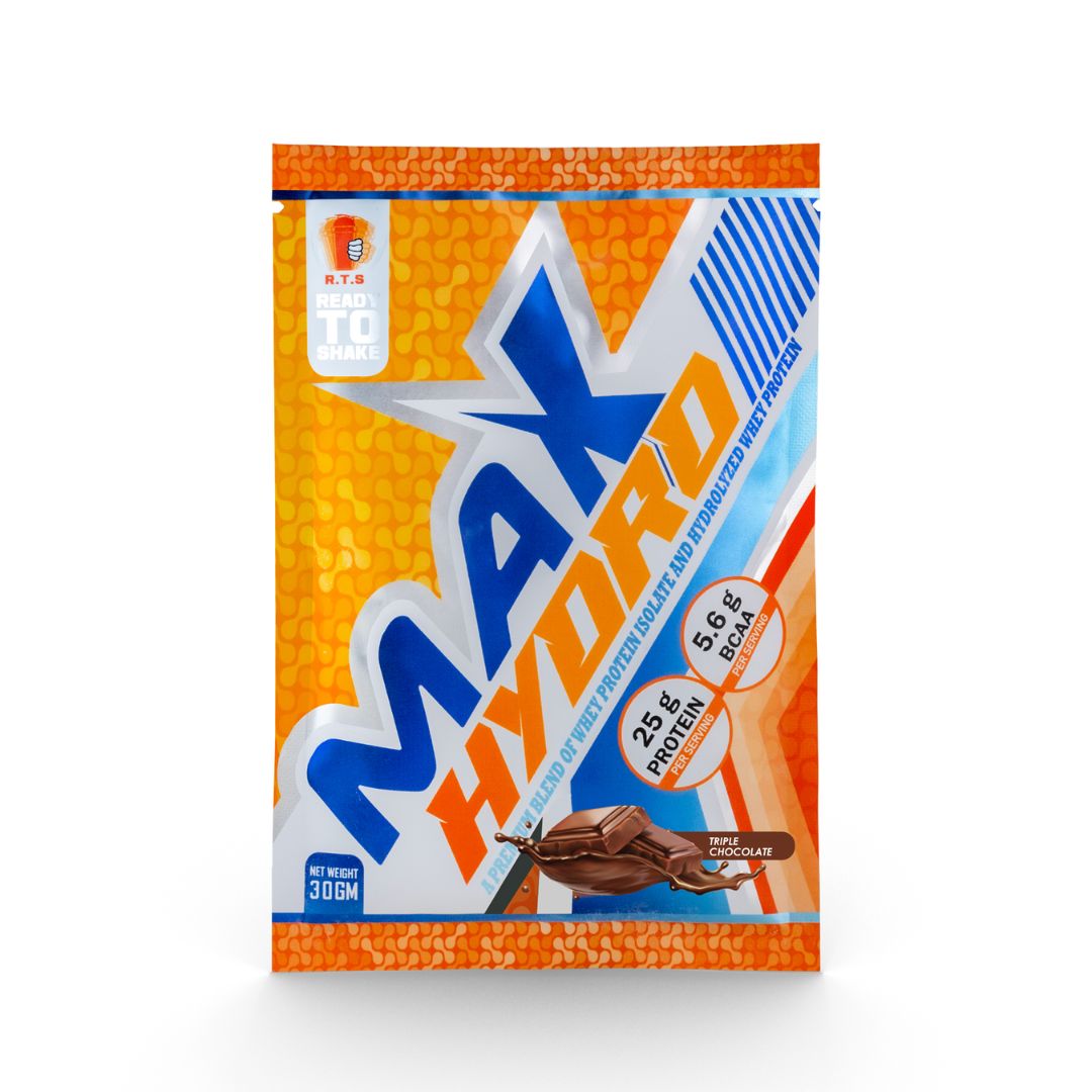 Max Muscle Max Hydro-1Serv.-30G-Triple Chocolate