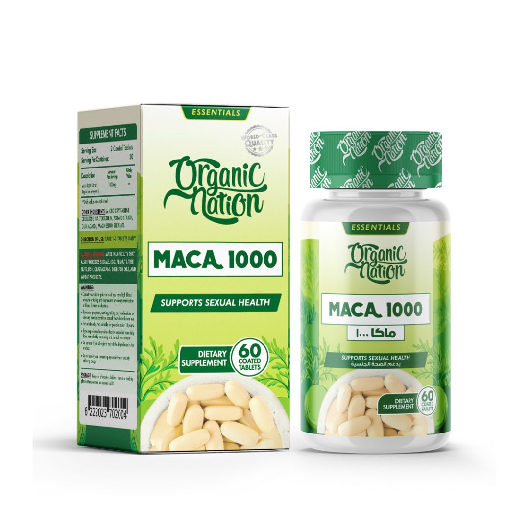 Organic Nation Maca 1000 – 60 Tablets