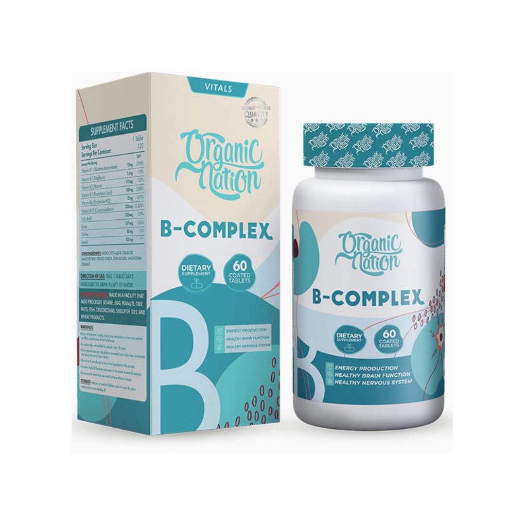 Organic Nation B-Complex Advanced Formula – 120 Tablets