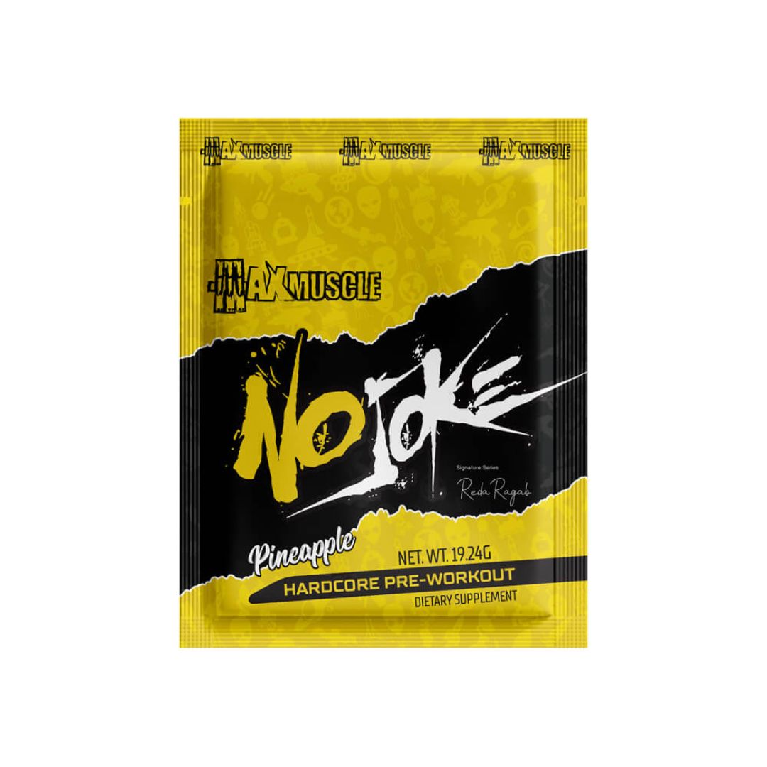 No Joke Hardcore Pre-workout Reda Ragab Signature Series -1 Serv - 19.24 G. Pineapple