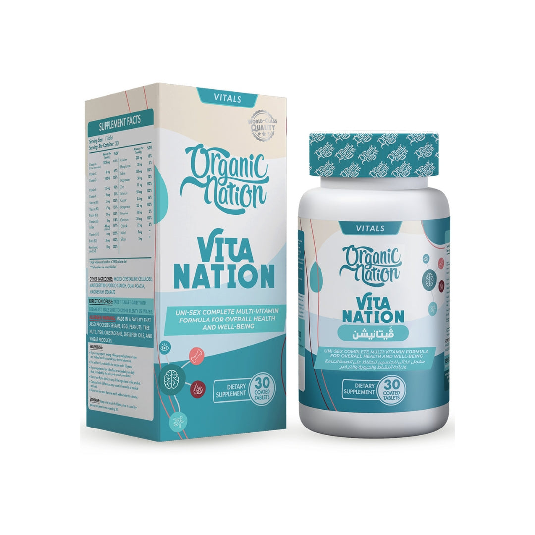 Organic Nation Vitamin Nation-30Serv.-30Tablets