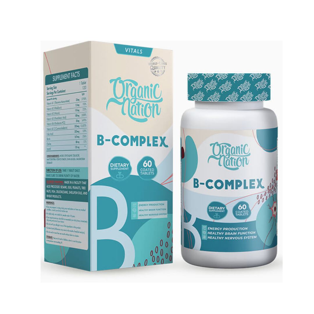 Organic Nation B-Complex Advanced Formula – 60 Tablets