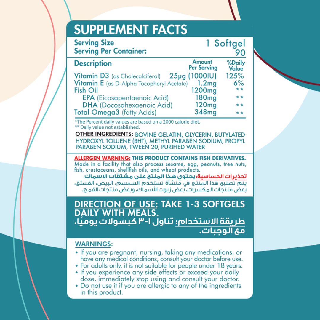 Perfect Omega-3 With Vitamin D3 - 90 Serv. - 90 Capsules