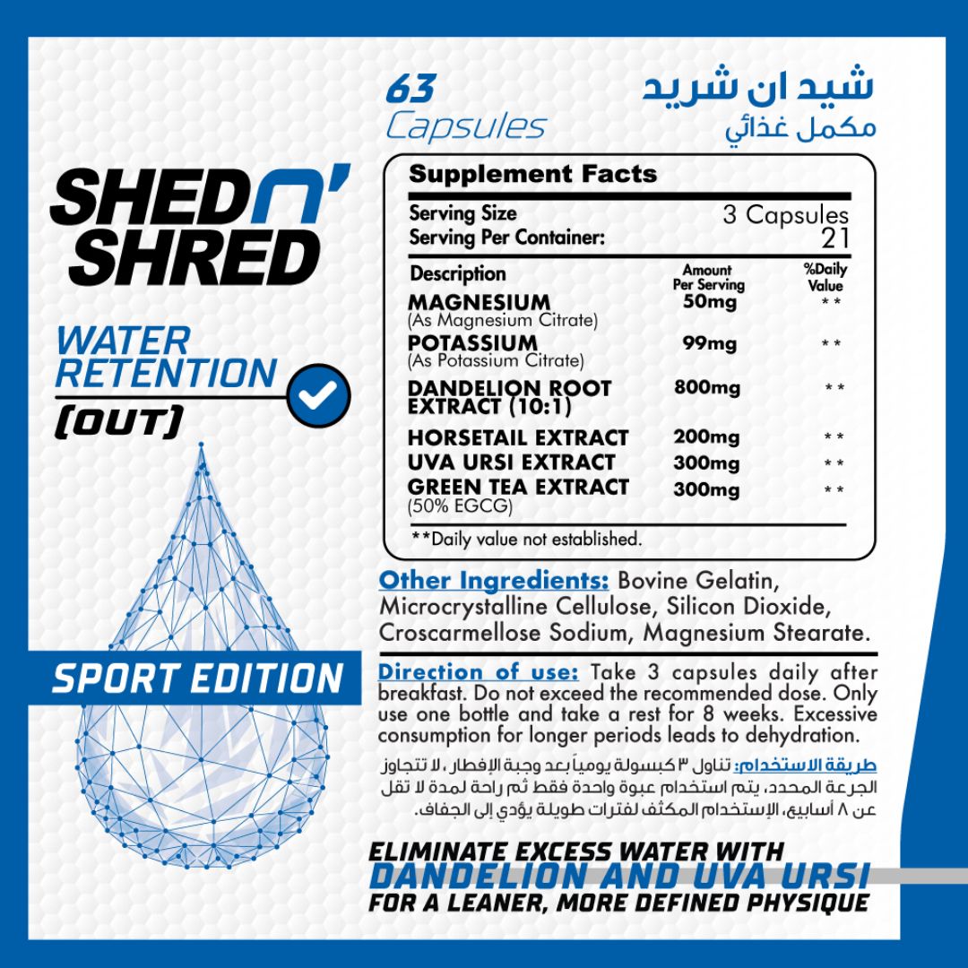 Muscle Add Shed N' Shred-21Serv.-63 Capsules
