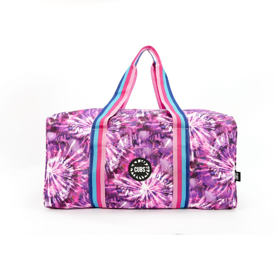 شنطة دفل للنهاية اسبوع متوسطة حجم بتصميم تاي داي ارجواني كله