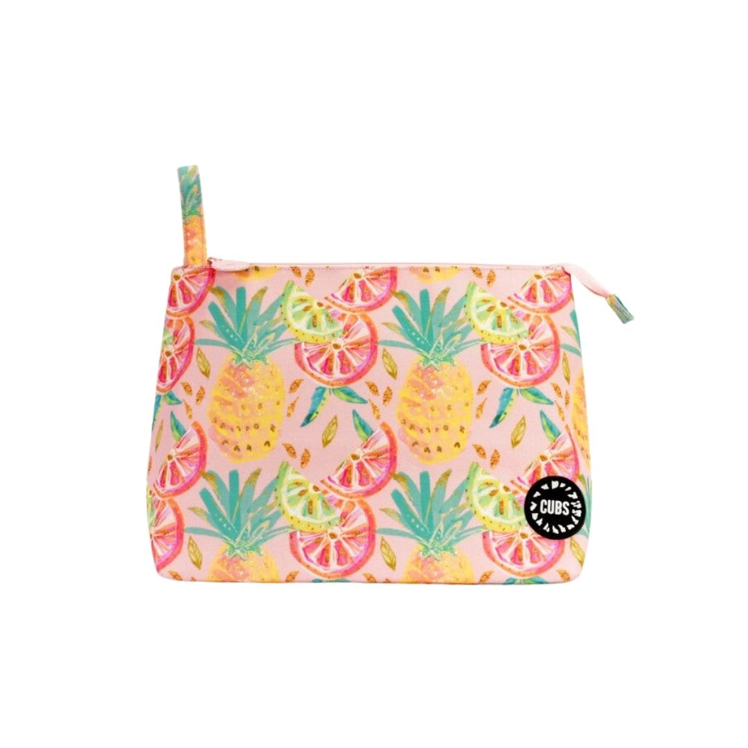 Golden Pineapples & Lemons Large Pouch