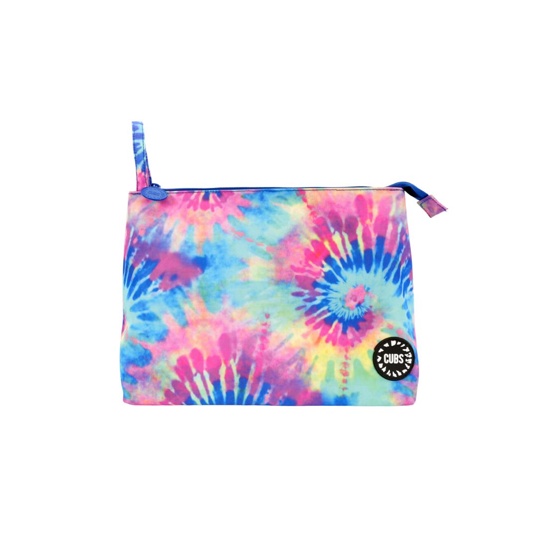 Colorful Tie Dye Pink & Turqoise Pouch