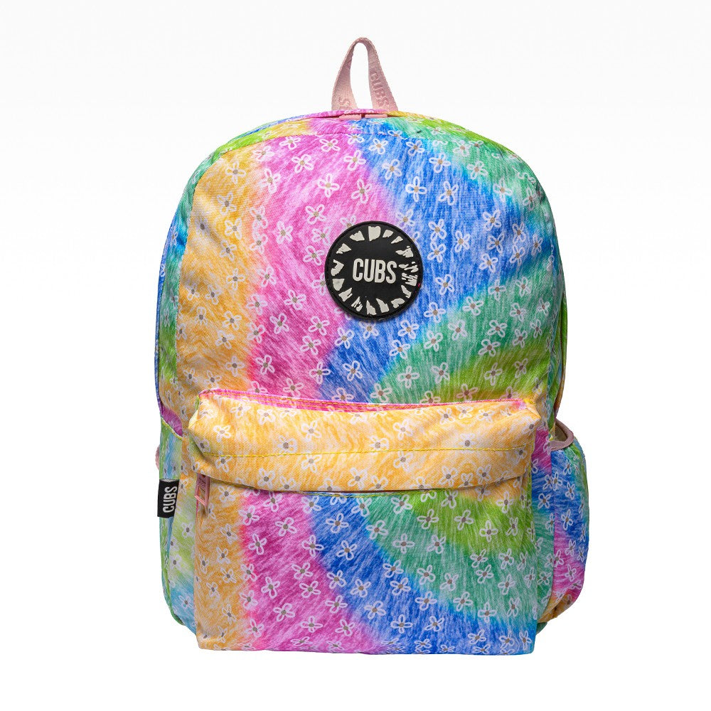 Pastel Tie Dye Flowers backpack Junior