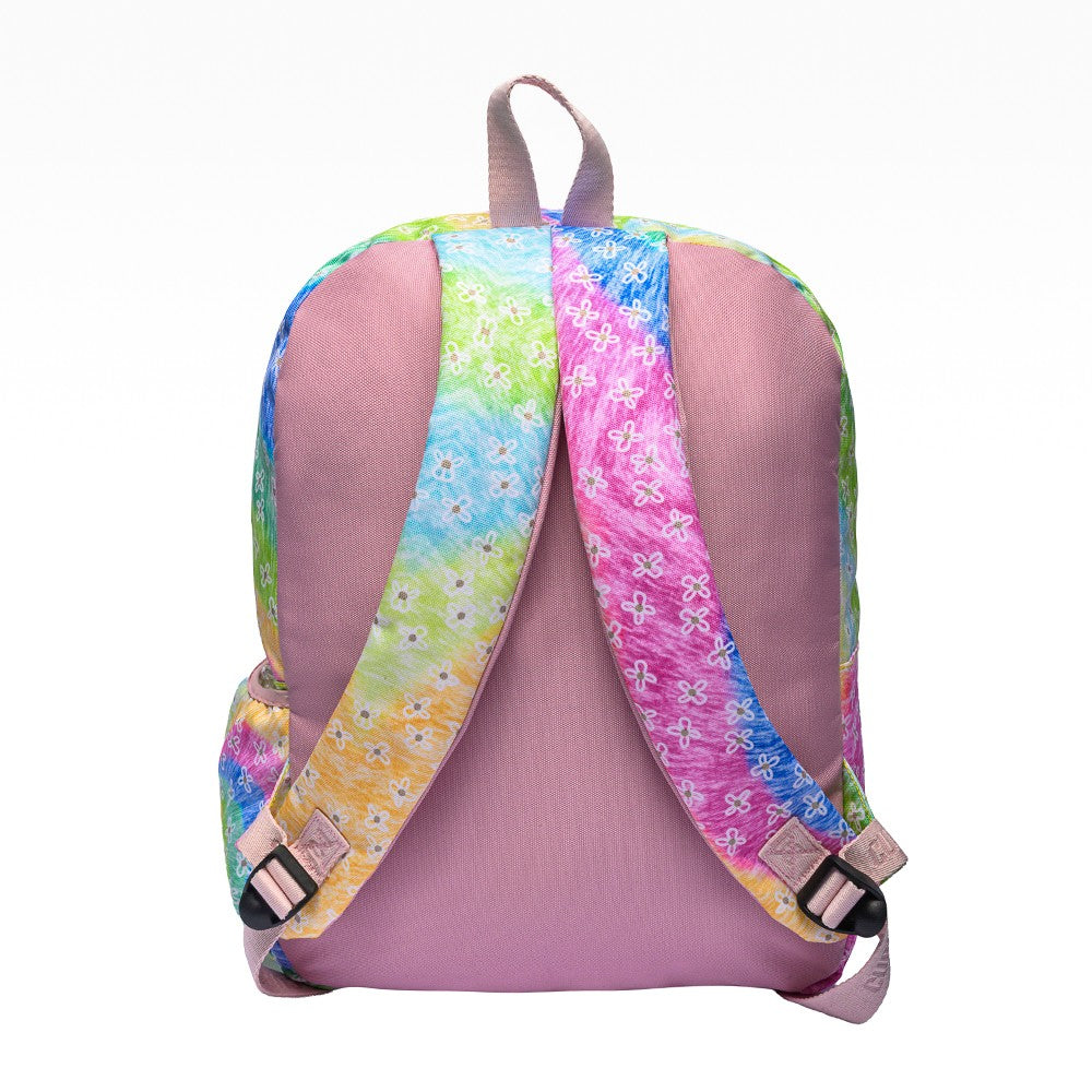 Pastel Tie Dye Flowers backpack Junior