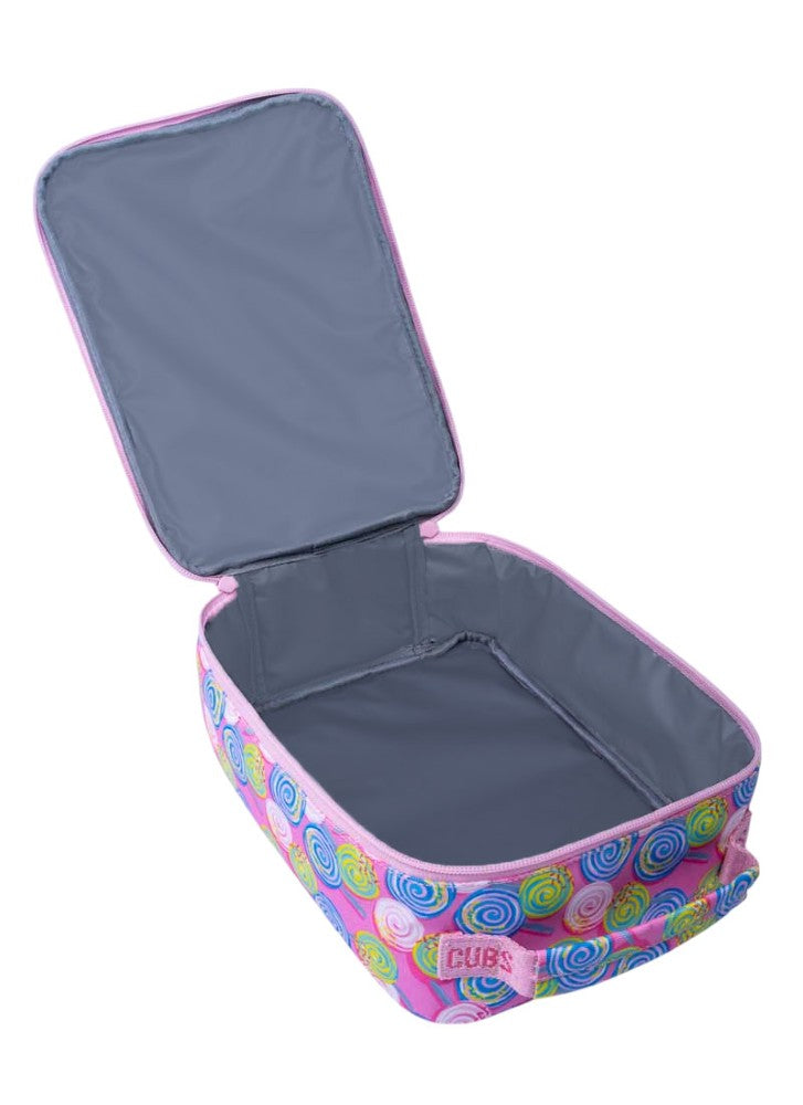 حقيبة غداء لولي بوب وردية كبيرة وأساسية