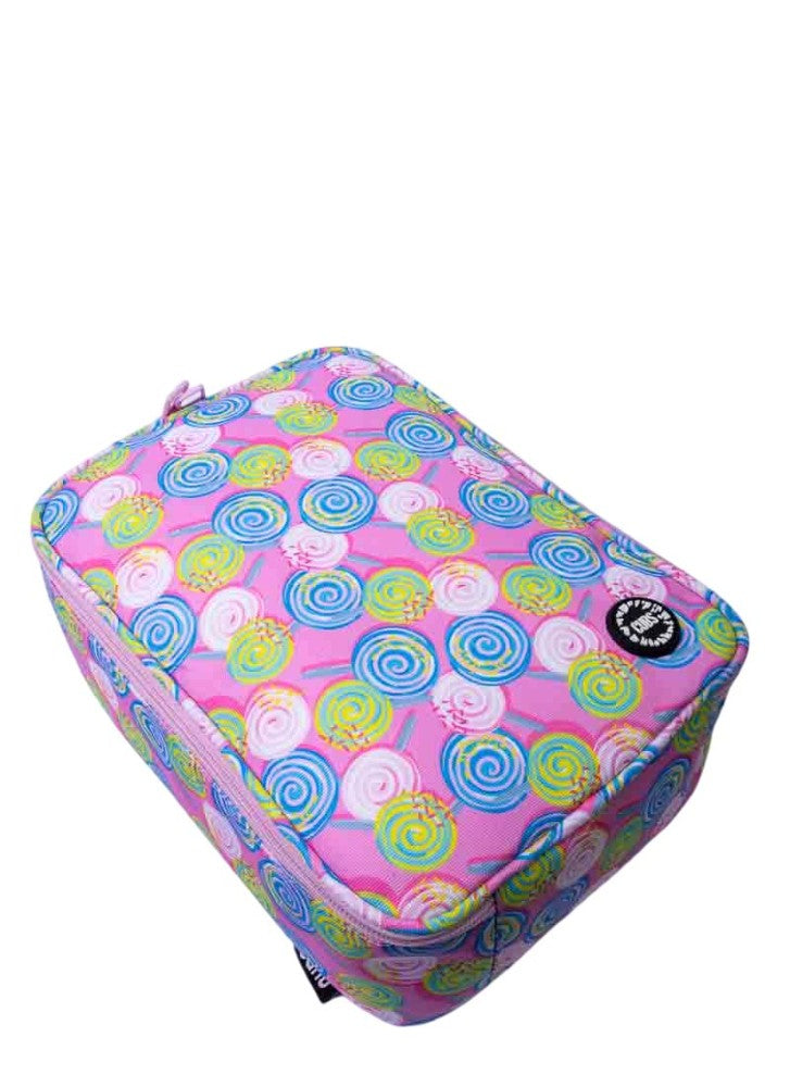 حقيبة غداء لولي بوب وردية كبيرة وأساسية