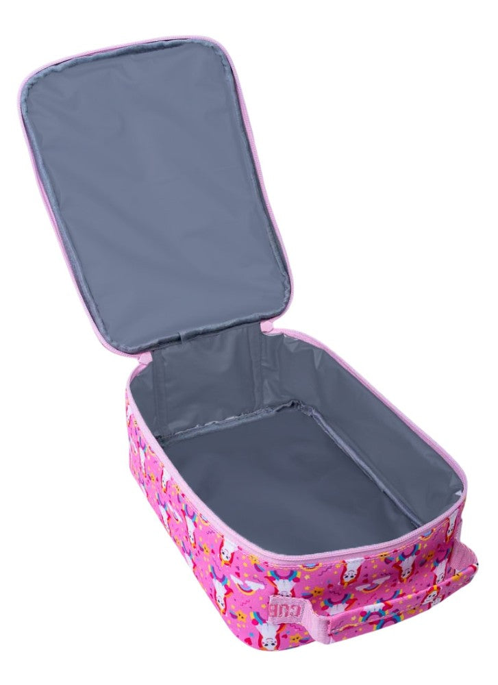 حقيبة غداء يونيكورن فوق قوس قزح كبيرة وأساسية