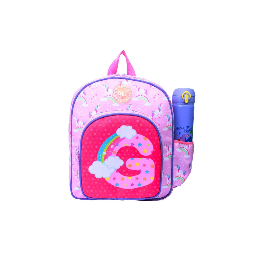 Pink Unicorn Letter G Backpack Nursery