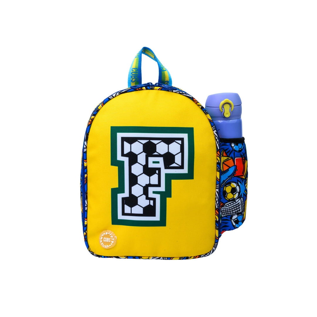 Football Fan Letter F Nursery Lunch Backpack