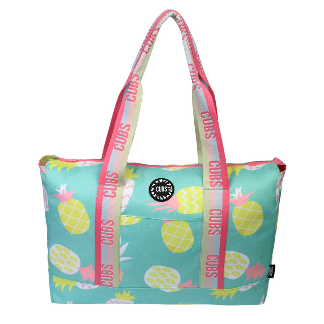 Pastel Pineapples & Pastel Tie Dye Tote Bag