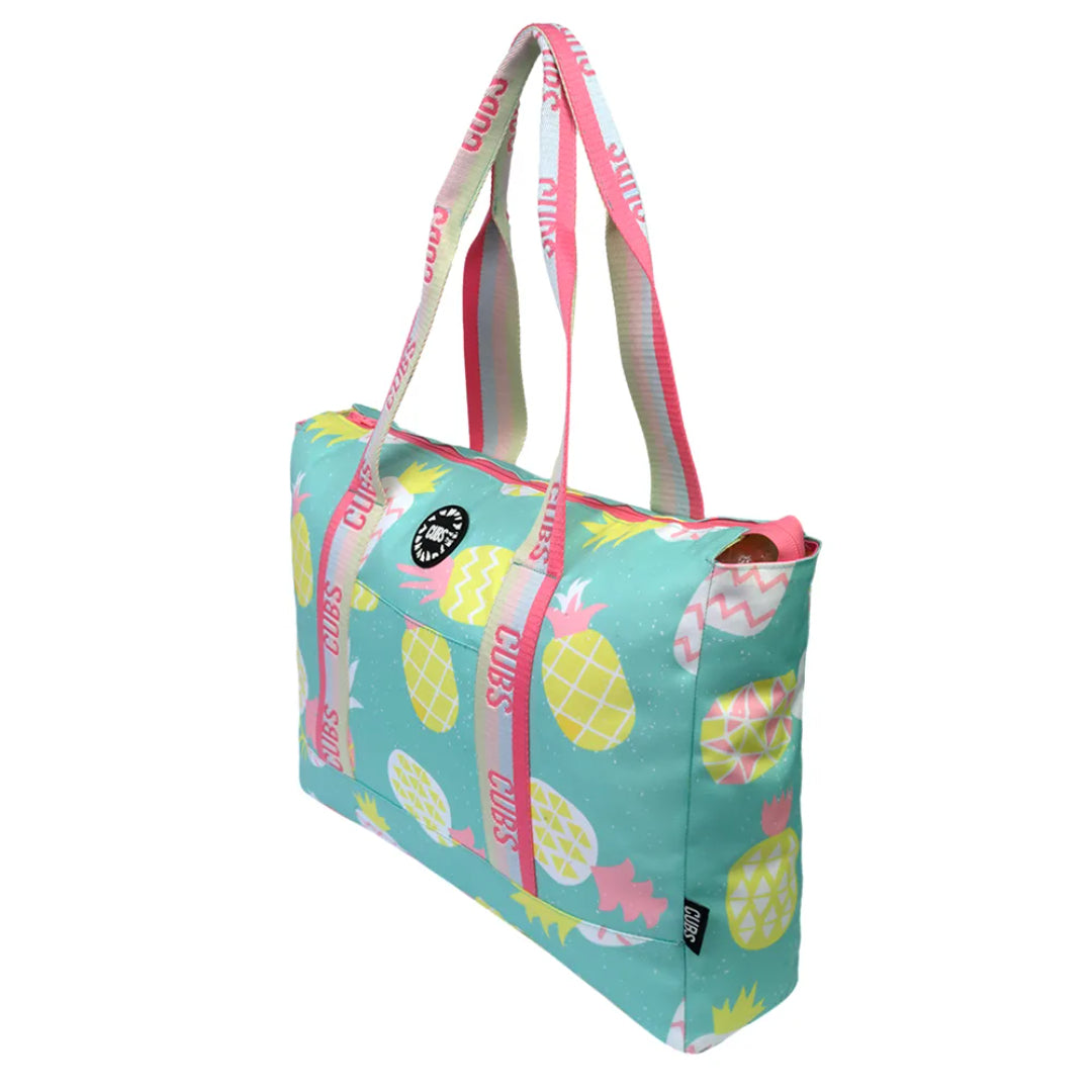 Pastel Pineapples & Pastel Tie Dye Tote Bag