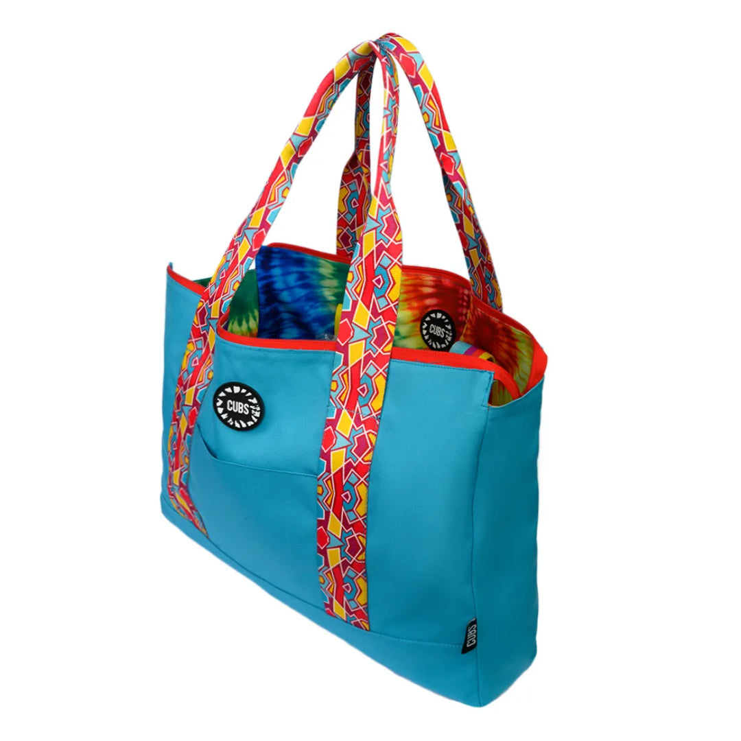 Sunkissed Tie Dye & Turquoise Tote Bag
