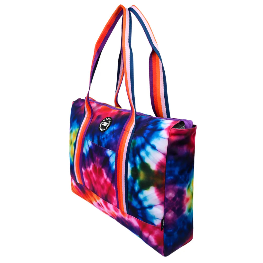 Deep Purple Tie Dye & Very Purple Tote Bag
