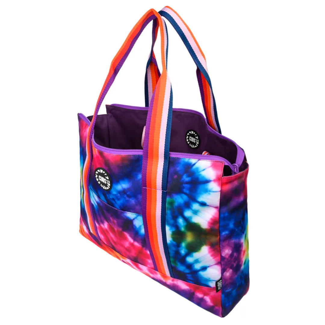 Deep Purple Tie Dye & Very Purple Tote Bag