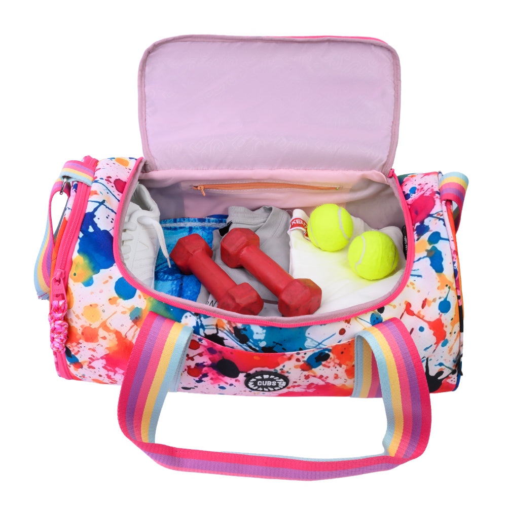 Splashing Paint One Pocket Duffel Bag Large