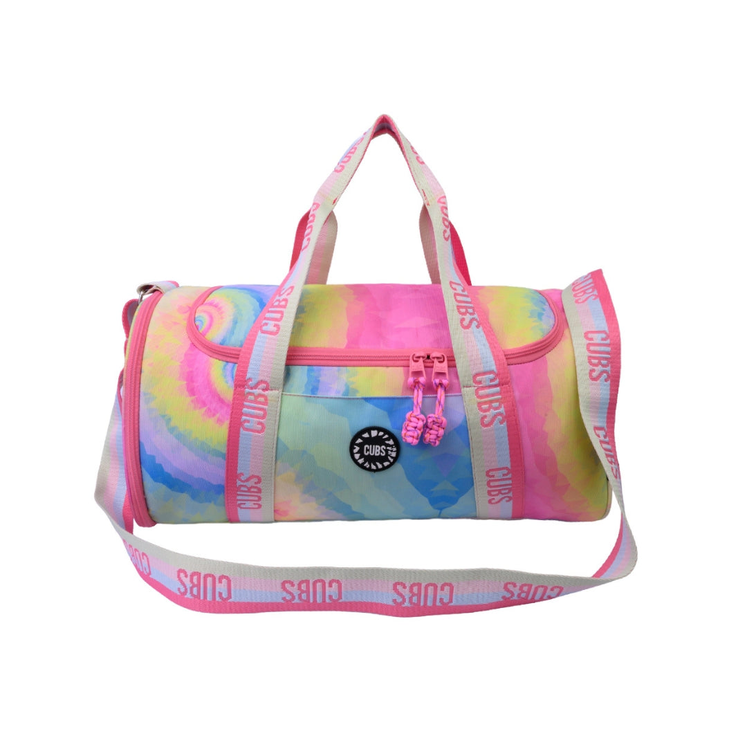 Pastel Tie Dye One Pocket Duffel Bag Large